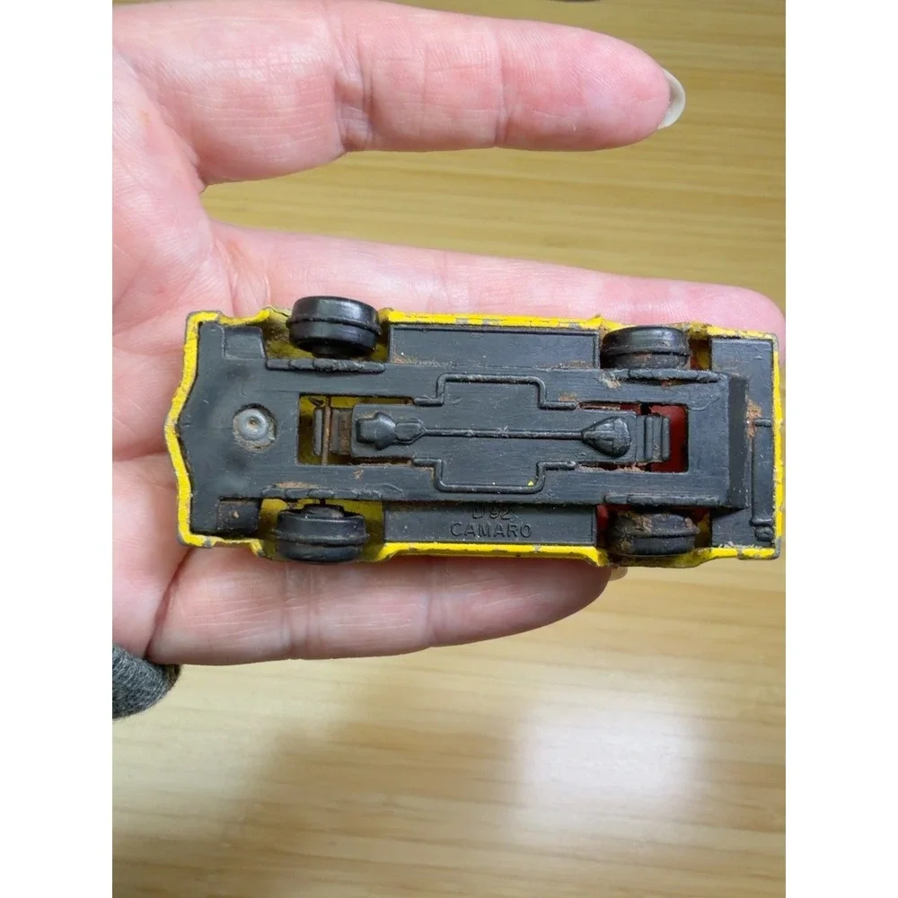 Vintage Zee Toys Zylmex D92 Camaro Z28 Yellow Goodyear #5 Diecast Car